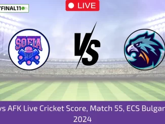 CCAS vs AFK Live Cricket Score, Match 55, ECS Bulgaria T10, 2024