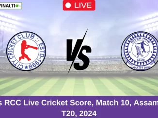 CCC vs RCC Live Cricket Score, Match 10, Assam men's T20, 2024