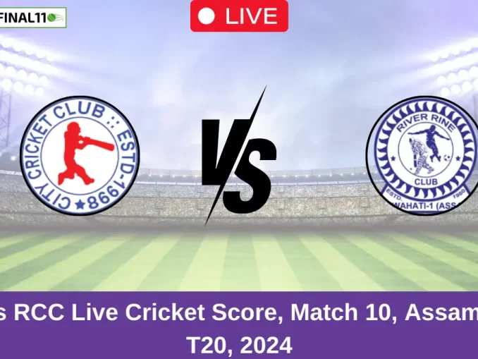 CCC vs RCC Live Cricket Score, Match 10, Assam men's T20, 2024