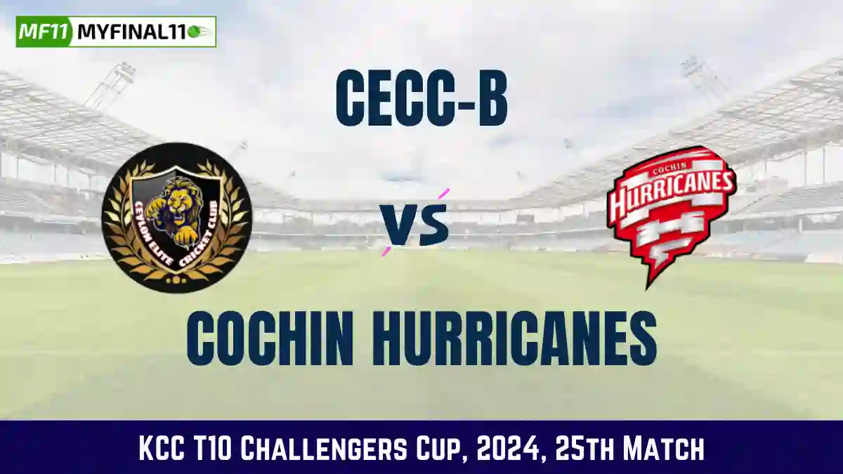 CEC-B vs COH Dream11 Prediction Today: Match 25 Pitch Report, and Player Stats | KCC T10 Challengers Cup, 2024