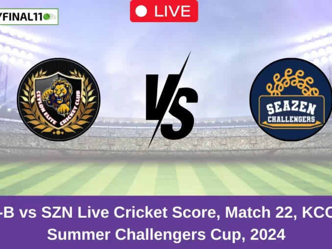 CEC-B vs SZN Live Cricket Score, Match 22, KCC T10 Summer Challengers Cup, 2024