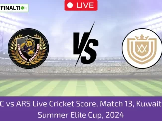 CECC vs ARS Live Cricket Score, Match 13, Kuwait T10 Summer Elite Cup, 2024