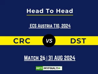 CRC vs DST Player Battle, Head to Head Team Stats, Team Record - ECS T10 Austria 2024