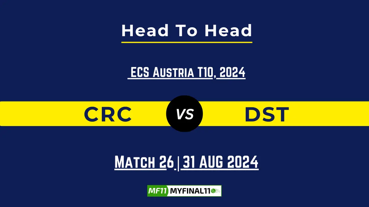 CRC vs DST Player Battle, Head to Head Team Stats, Team Record - ECS T10 Austria 2024