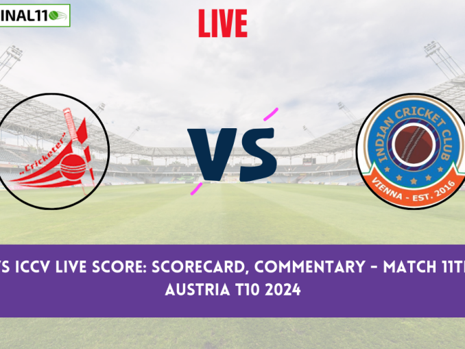 CRC vs ICCV Live Score: Scorecard, Ball by Ball Commentary - Match 11, ECS T10 Austria, 2024