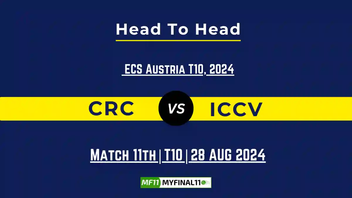 CRC vs ICCV Player Battle, Head to Head Team Stats, Player Record