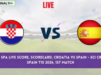 CRO vs SPA Live Score, Scorecard, ECI Croatia-Spain T10, 1st Match 2024