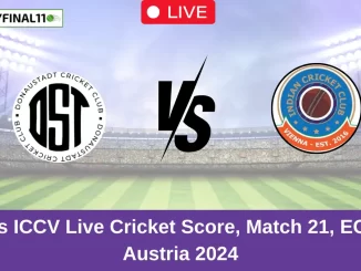 DST vs ICCV Live Score Scorecard, Ball by Ball Commentary - Match 21, ECS T10 Austria 2024