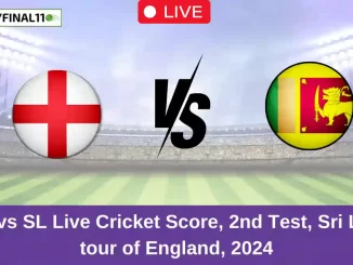 ENG vs SL Live Cricket Score, 2nd Test, Sri Lanka tour of England, 2024