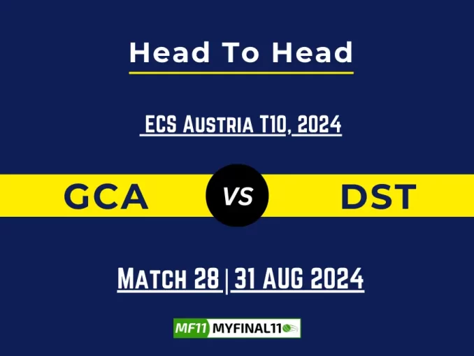 GCA vs DST Player Battle, Head to Head Team Stats, Team Record - ECS T10 Austria 2024