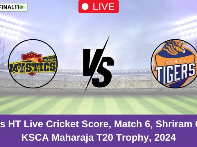 GMY vs HT Live Cricket Score, Match 6, Shriram Capital KSCA Maharaja T20 Trophy, 2024