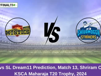 GMY vs SL Dream11 Prediction, Match 13, Shriram Capital KSCA Maharaja T20 Trophy, 2024 (1)