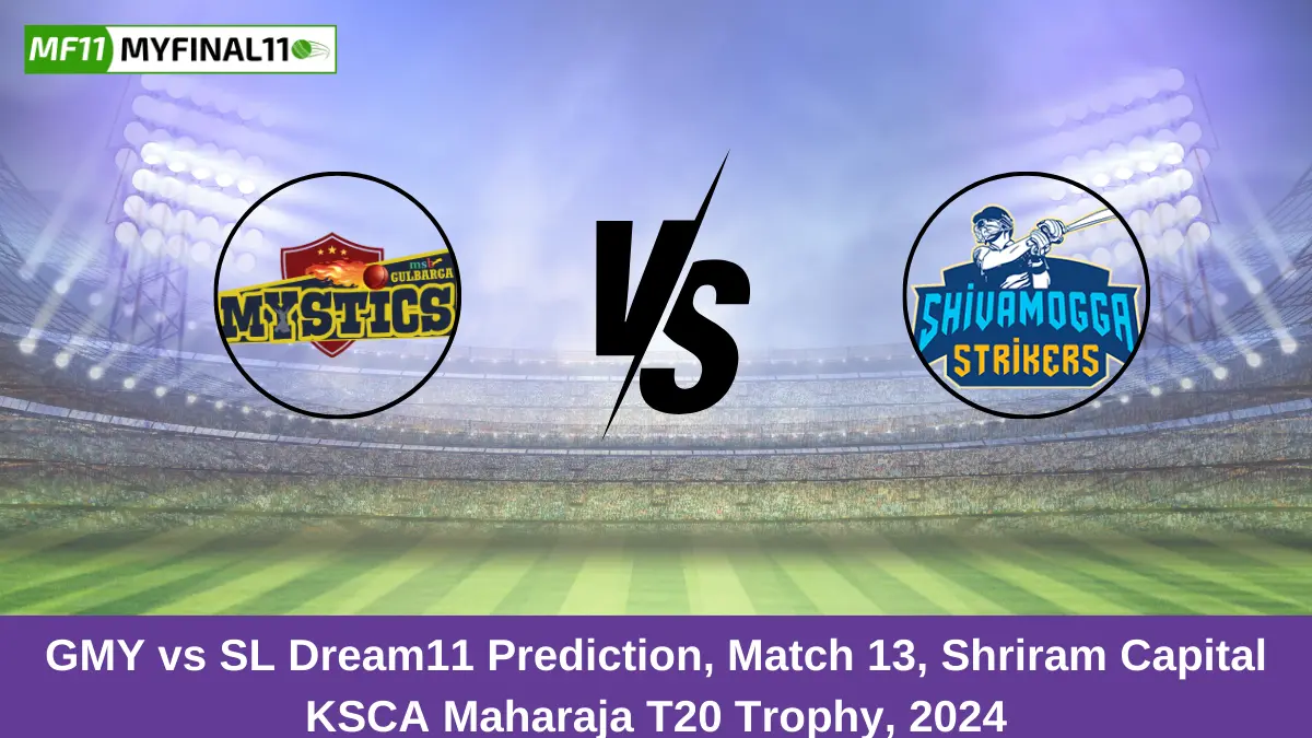 GMY vs SL Dream11 Prediction, Match 13, Shriram Capital KSCA Maharaja T20 Trophy, 2024 (1)