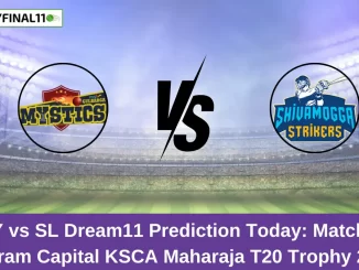 GMY vs SL Dream11 Prediction Today: Match 25 Pitch Report, and Player Stats | Shriram Capital KSCA Maharaja T20 Trophy 2024