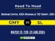 GMY vs SL Player Battle, Head to Head Team Stats, Player Record