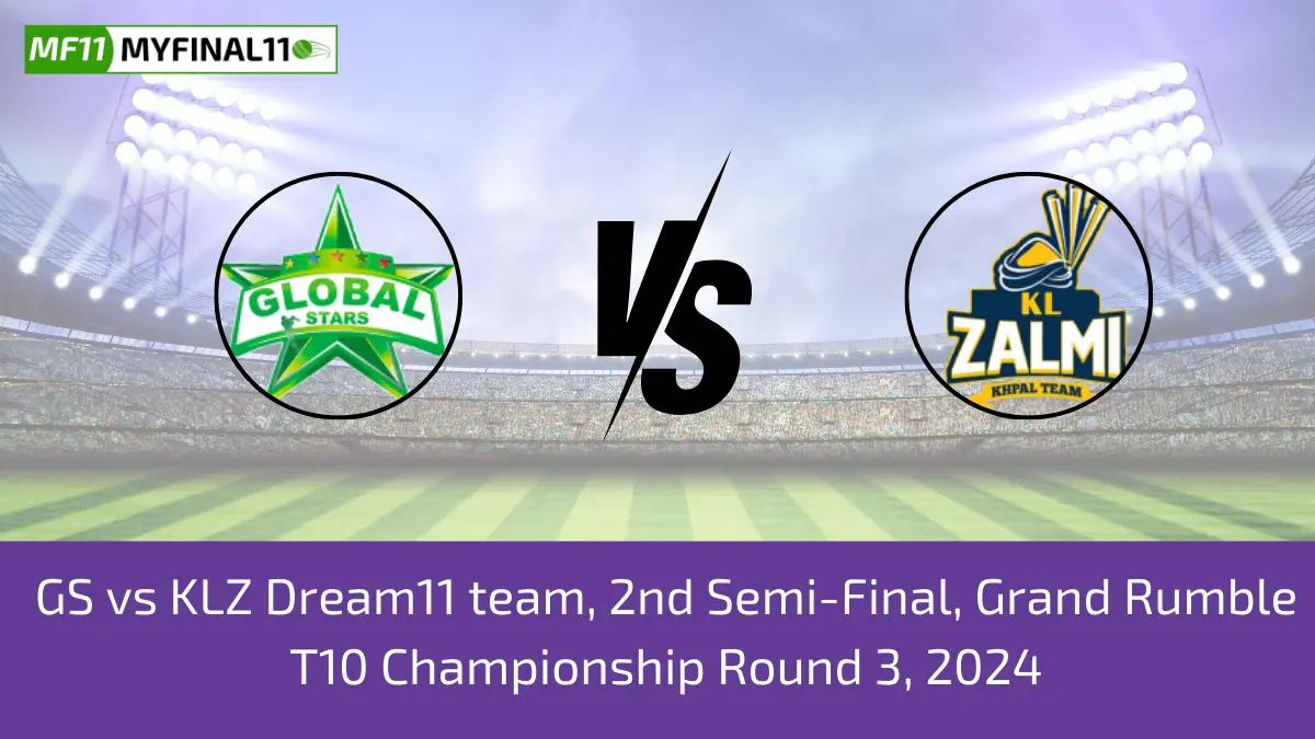 GS vs KLZ Dream11 team, 2nd Semi-Final, Grand Rumble T10 Championship Round 3, 2024