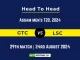 GTC vs LSC Player Battle, Head to Head Team Stats, Player Record - Assam Men's T20 Trophy