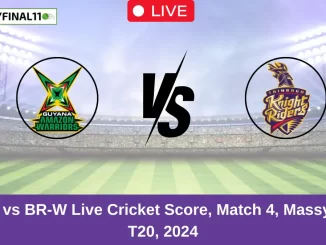 GUY-W vs BR-W Live Cricket Score, Match 4, Massy WCPL T20, 2024