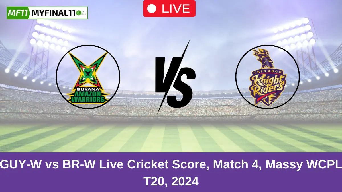 GUY-W vs BR-W Live Cricket Score, Match 4, Massy WCPL T20, 2024