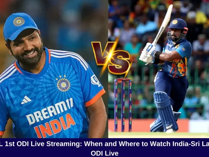 IND vs SL 1st ODI: Live Streaming Details