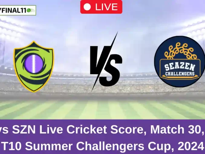 IQS vs SZN Live Cricket Score, Match 30, KCC T10 Summer Challengers Cup, 2024