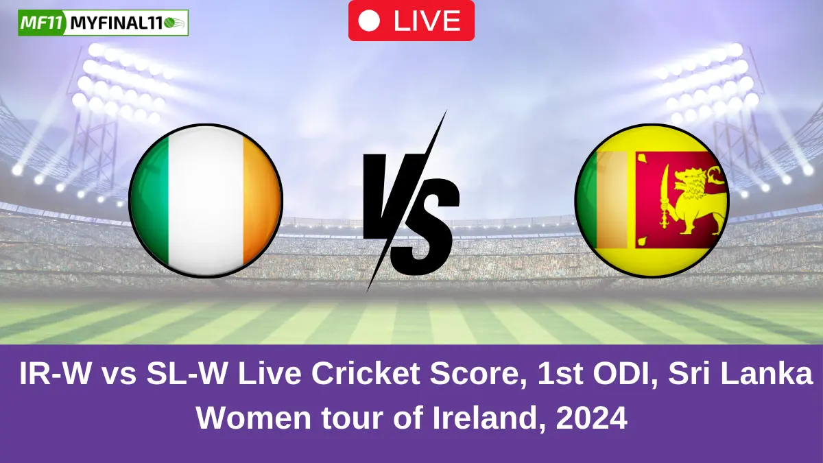 _IR-W vs SL-W Live Cricket Score, 1st ODI, Sri Lanka Women tour of Ireland, 2024