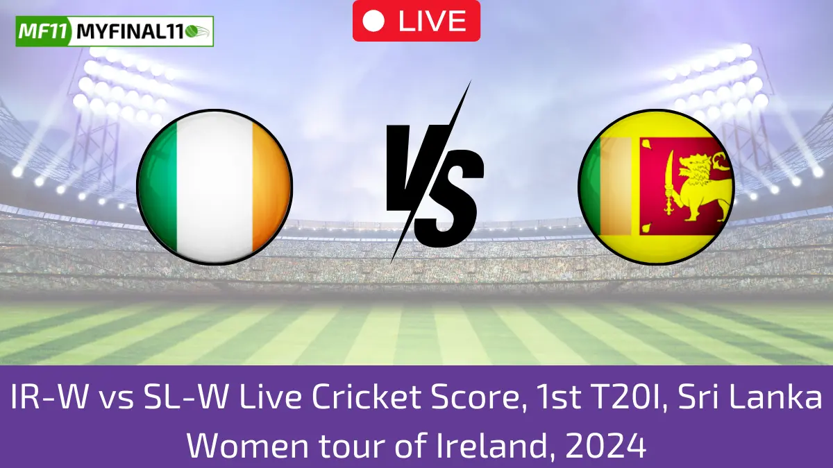 IR-W vs SL-W Live Cricket Score, 1st T20I, Sri Lanka Women tour of Ireland, 2024