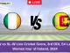 IR-W vs SL-W Live Cricket Score, 3rd ODI, Sri Lanka Women tour of Ireland, 2024