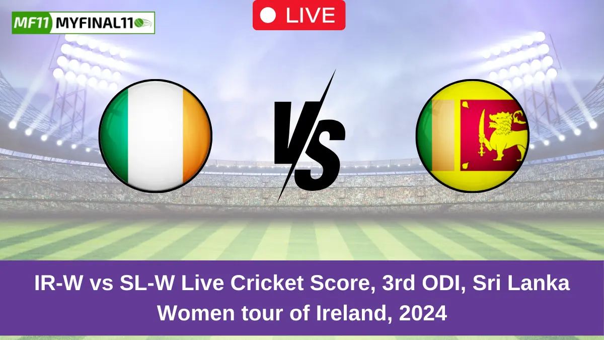 IR-W vs SL-W Live Cricket Score, 3rd ODI, Sri Lanka Women tour of Ireland, 2024