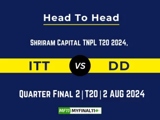 ITT vs DD Player Battle, Head to Head Team Stats, Team Record