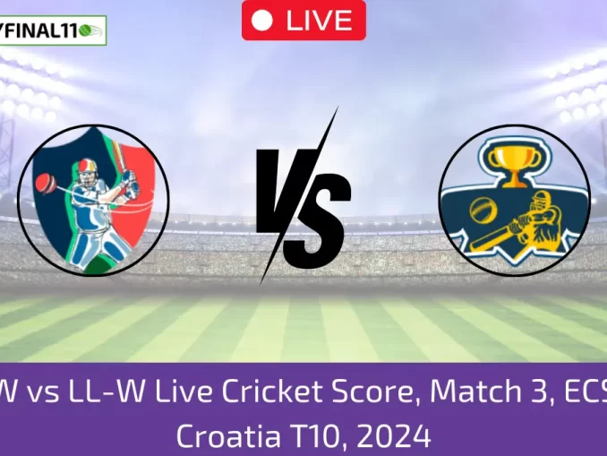 JZ-W vs LL-W Live Cricket Score, Match 3, ECS-W Croatia T10, 2024