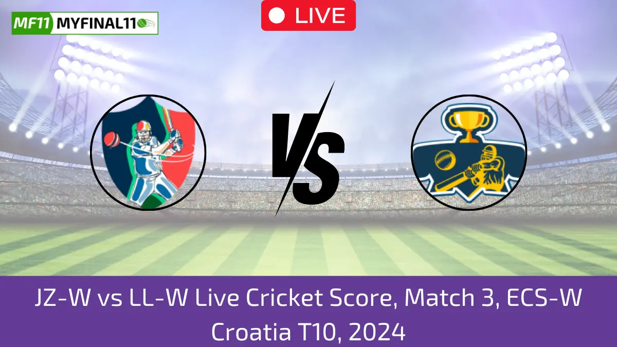 JZ-W vs LL-W Live Cricket Score, Match 3, ECS-W Croatia T10, 2024