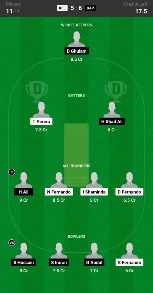 KEL vs BAP Dream11 Prediction Today: Match 31 Pitch Report & Player Stats - ECS Italy T10, Rome 2024