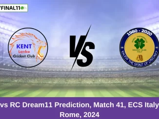 KEL vs RC Dream11 Prediction, Match 41, ECS Italy T10, Rome, 2024