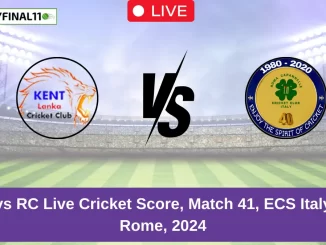 KEL vs RC Live Cricket Score, Match 41, ECS Italy T10, Rome, 2024