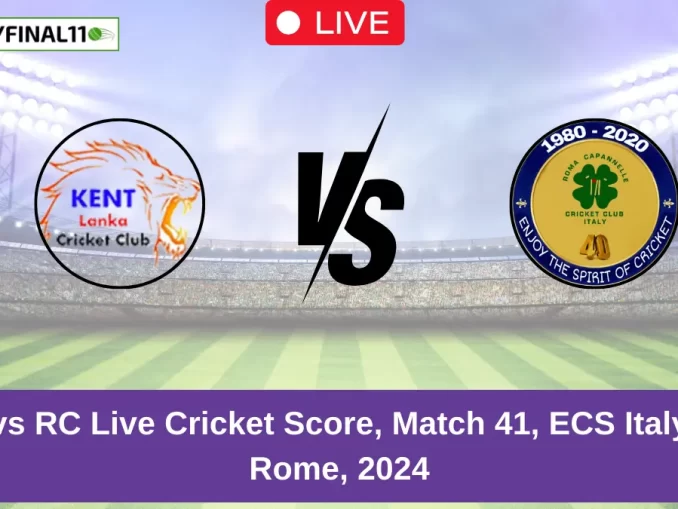 KEL vs RC Live Cricket Score, Match 41, ECS Italy T10, Rome, 2024