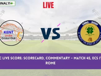 KEL vs RC Live Score: Scorecard, Commentary - Match 45, ECS Italy T10, Rome