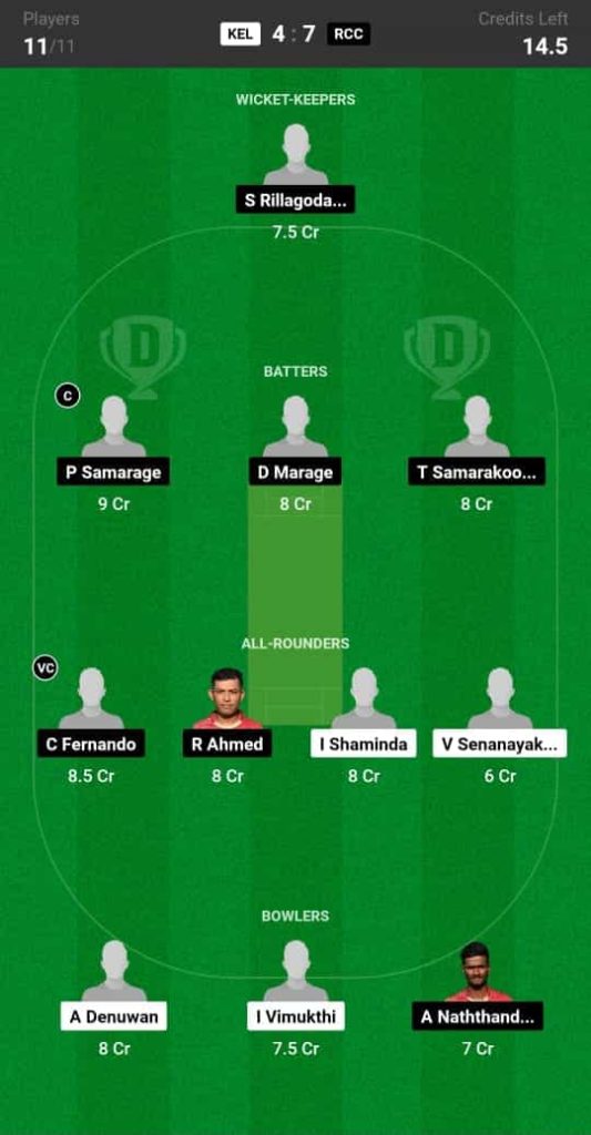 KEL vs RCC Dream11 Prediction Today Match 37 Pitch Report & Player Stats - ECS Italy T10, Rome 2024