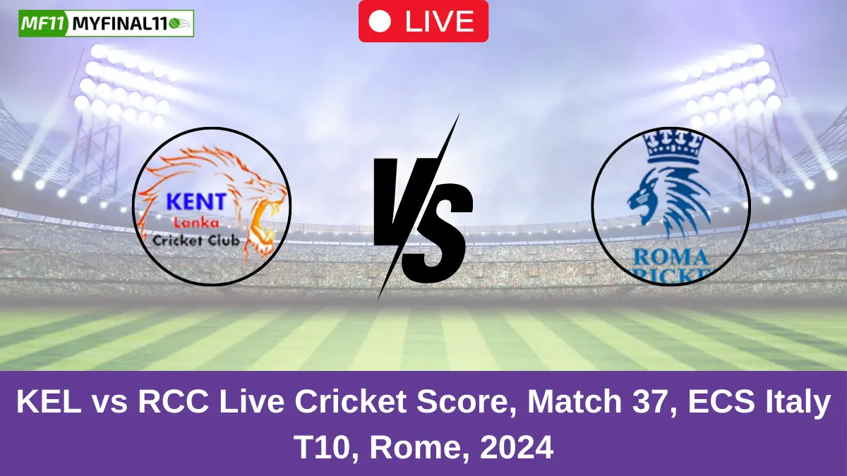 KEL vs RCC Live Cricket Score, Match 37, ECS Italy T10, Rome, 2024