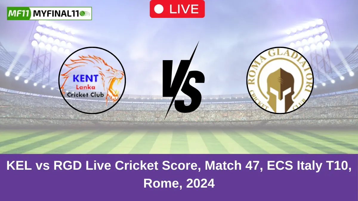 KEL vs RGD Live Cricket Score, Match 47, ECS Italy T10, Rome, 2024 (1)