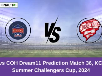 KRM vs COH Dream11 Prediction Match 36, KCC T10 Summer Challengers Cup, 2024