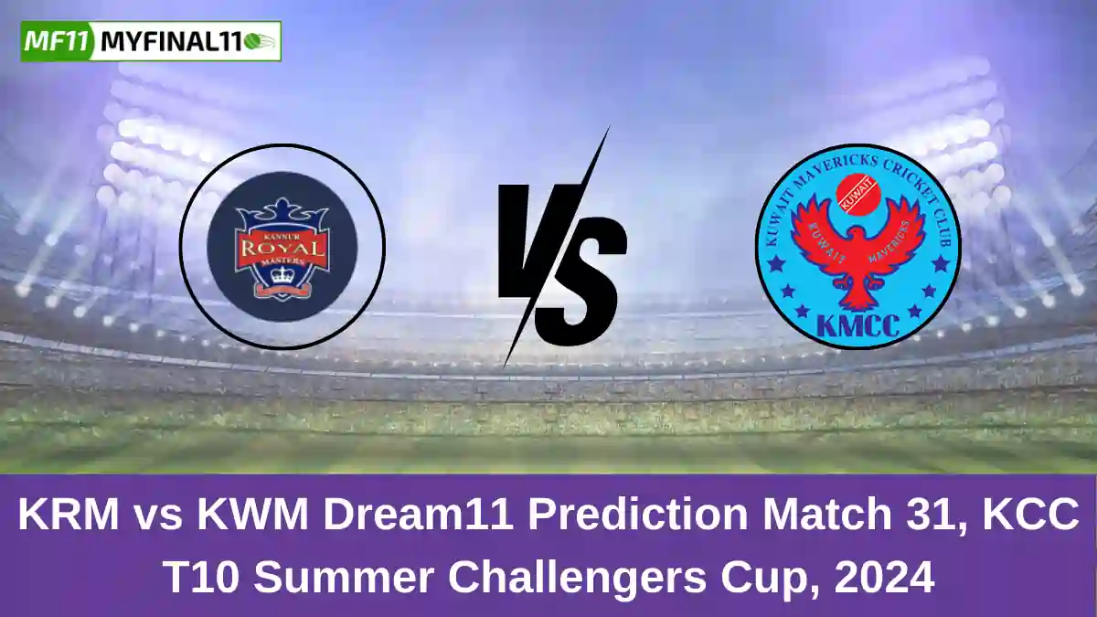 KRM vs KWM Dream11 Prediction Match 31, KCC T10 Summer Challengers Cup, 2024