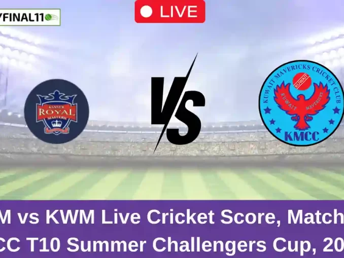 KRM vs KWM Live Cricket Score, Match 31, KCC T10 Summer Challengers Cup, 2024