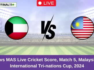 KUW vs MAS Live Cricket Score, Match 5, Malaysia T20 International Tri-nations Cup, 2024