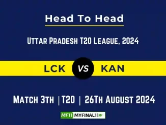 LCK vs KAN Player Battle, Head to Head Team Stats, Team Record - Uttar Pradesh T20 League, 2024