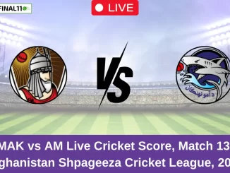 MAK vs AM Live Cricket Score, Match 13, Afghanistan Shpageeza Cricket League, 2024