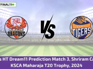 MD vs HT Dream11 Prediction Match 3, Shriram Capital KSCA Maharaja T20 Trophy, 2024