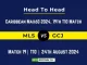 MLS vs GCJ Player Battle, Head to Head Team Stats, Team Record - Caribbean Max60 2024