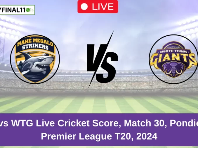 MMS vs WTG Live Cricket Score, Match 30, Pondicherry Premier League T20, 2024