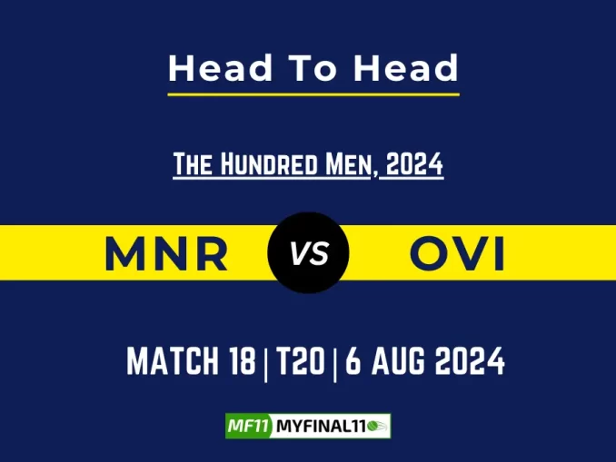 MNR vs OVI Player Battle, Head to Head Team Stats, Player Record - The Hundred Men, 2024